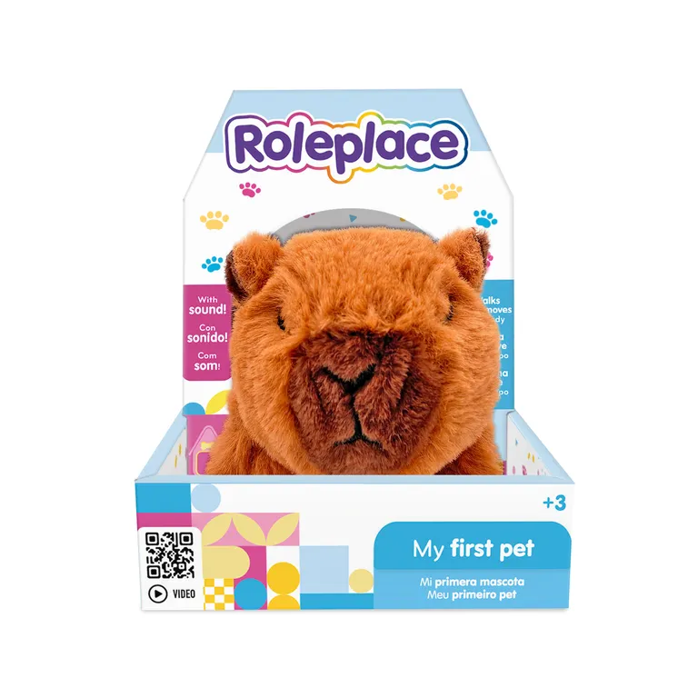 Peluche Interactivo Capibara con Sonido y Movimiento