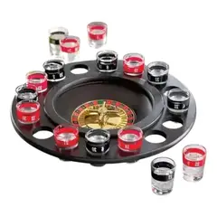 GENERICO - Juego De Ruleta Drink Shot De 16 Tazas De Vidrio