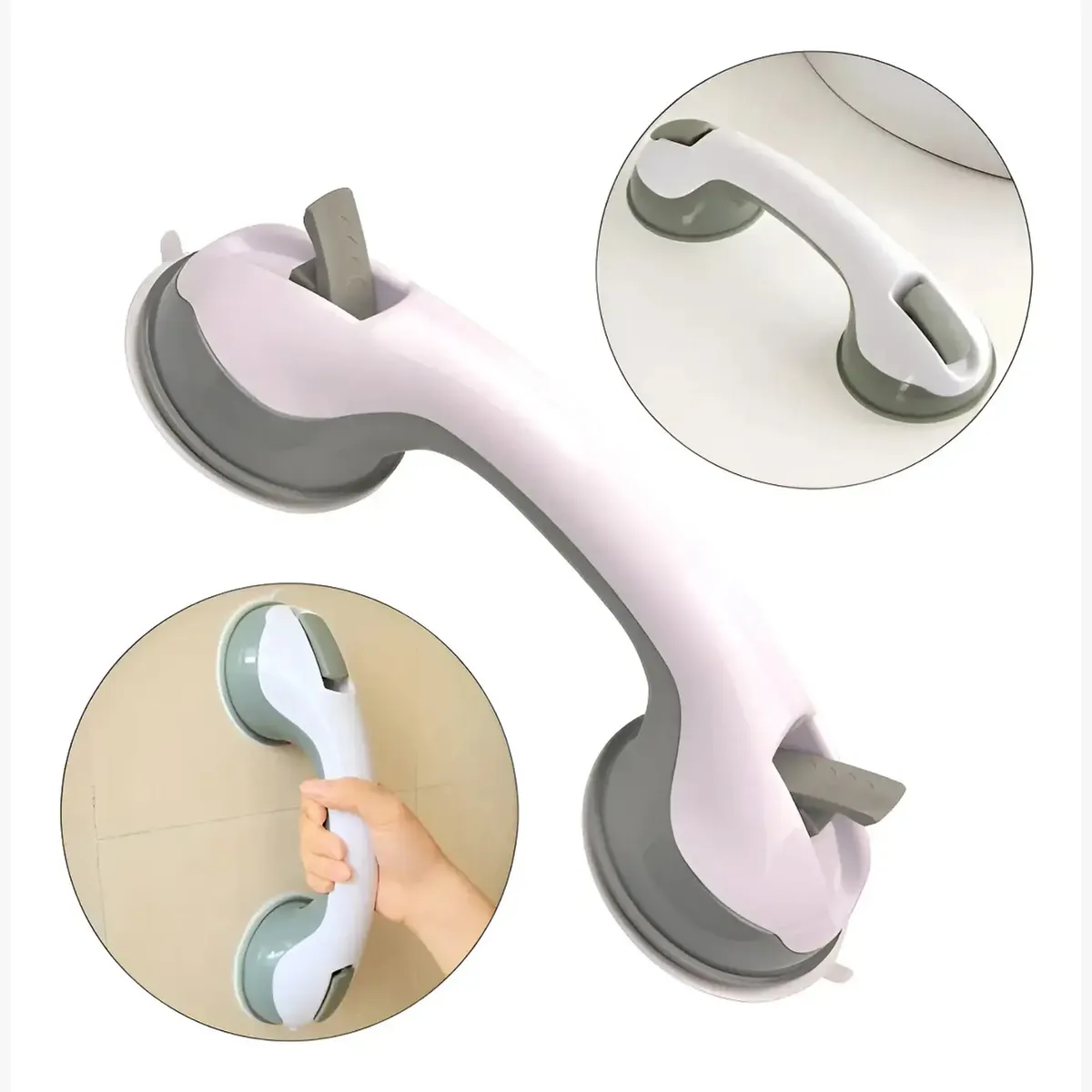 GENERICO - Agarradera Manilla Asa Soporte Seguridad Baño Ducha Helping Color Blanco
