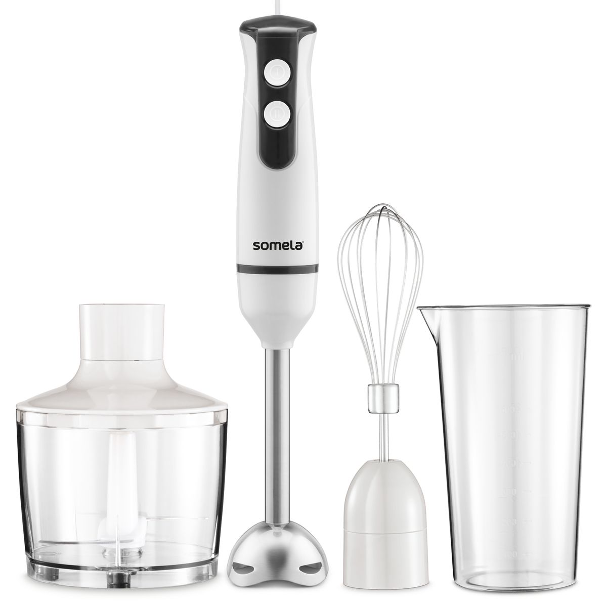 SOMELA - Minipimer Somela HB2500 BerryMix Plus Blanco