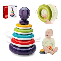 EVERSO - Apilador de Anillos Multicolor Malltradecl para Bebés Sensorial y Coordinación