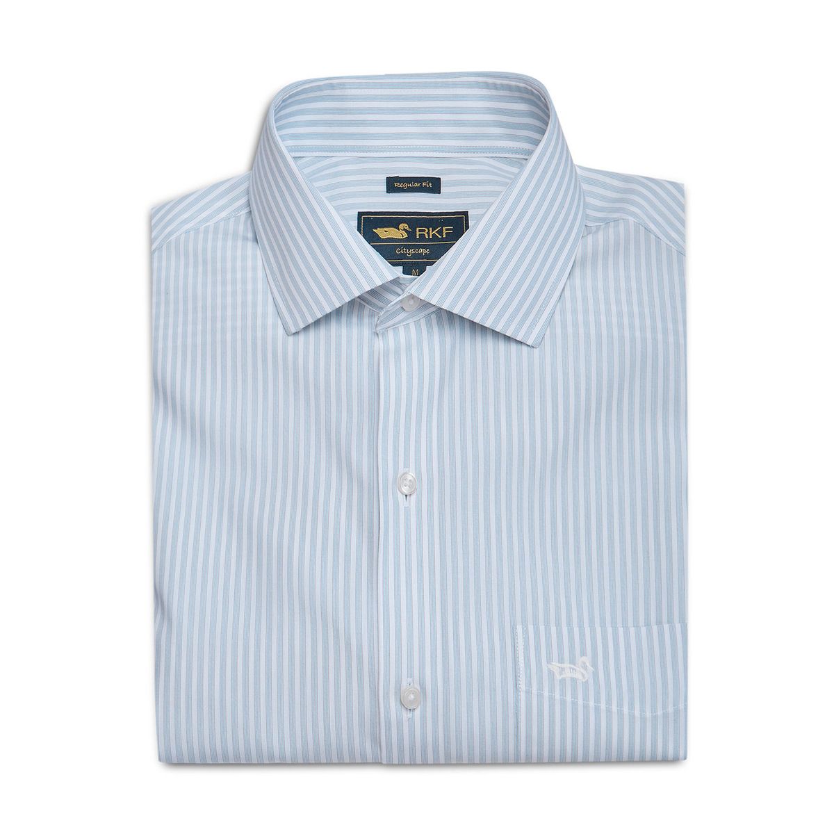 ROCKFORD - Camisa Cuello Italiano Hombre Wf Celeste ROCKFORD