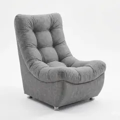 GENERICO - Sofa curvo descanso gris felpa