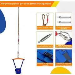GENERICO - Saltador Para Bebé,con Gancho Ptecho,bebé Silla De Rebote