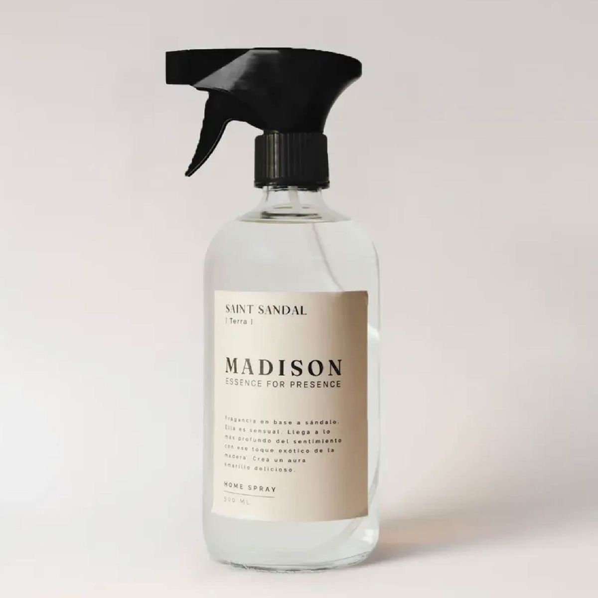 MADISON - Madison Home Spray Ambientador Terra Saint Sandal 500 ml Vidrio Transparente