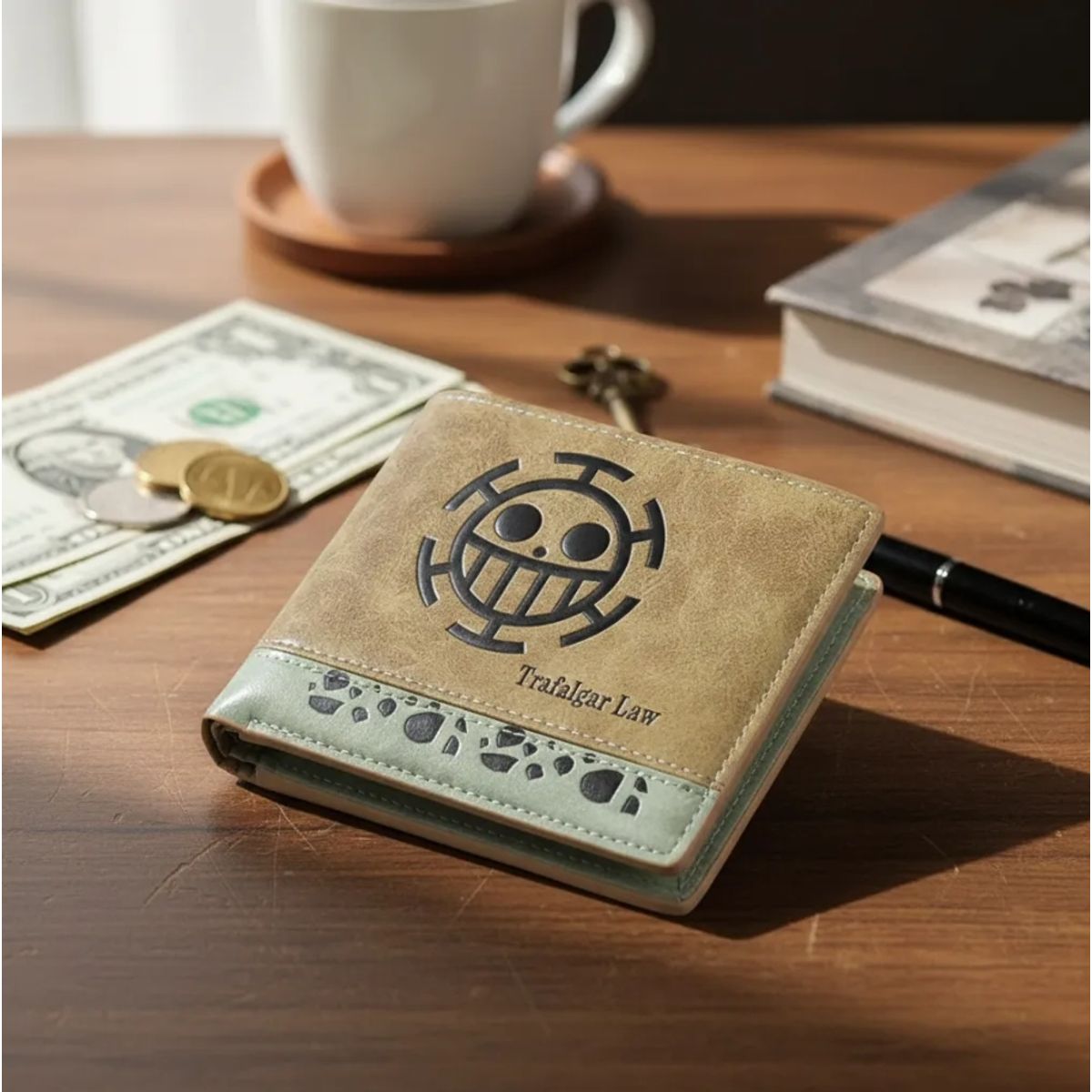 GENERICO - Billetera Tarjetero One Piece Trafalgar Law Anime Regalo