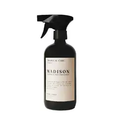 MADISON - Home Spray Ambientador Fresco Tropical Chic 500 ml Vidrio Negro