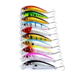 GENERICO - Pack 10 Señuelos Pesca Rápala 7.2cm Lenguado Corvina