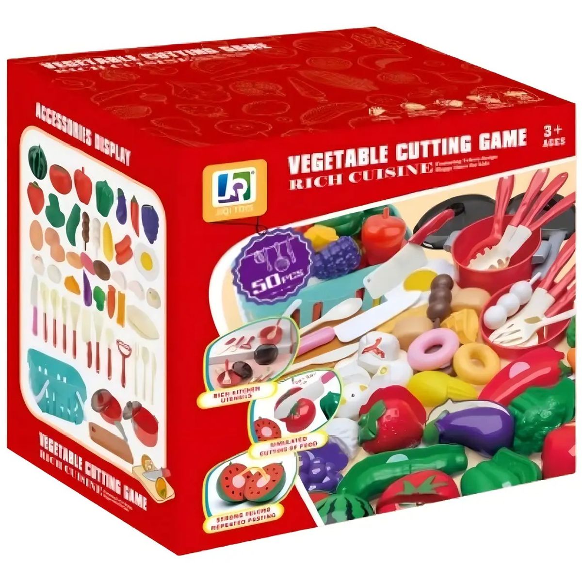 GENERICO - Juguete Canasto De Frutas Y Verduras Con 50pzs