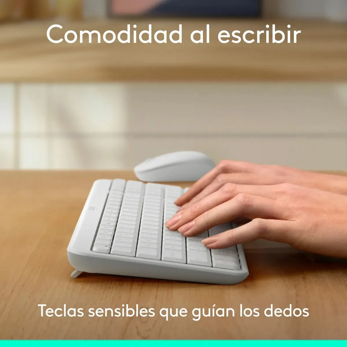 LOGITECH - Teclado Logitech K250 Blanco (ESP) (920-013446)
