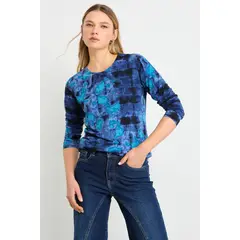 ASH - Polera Manga Larga Mujer Azul