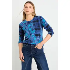 ASH - Polera Manga Larga Mujer Azul