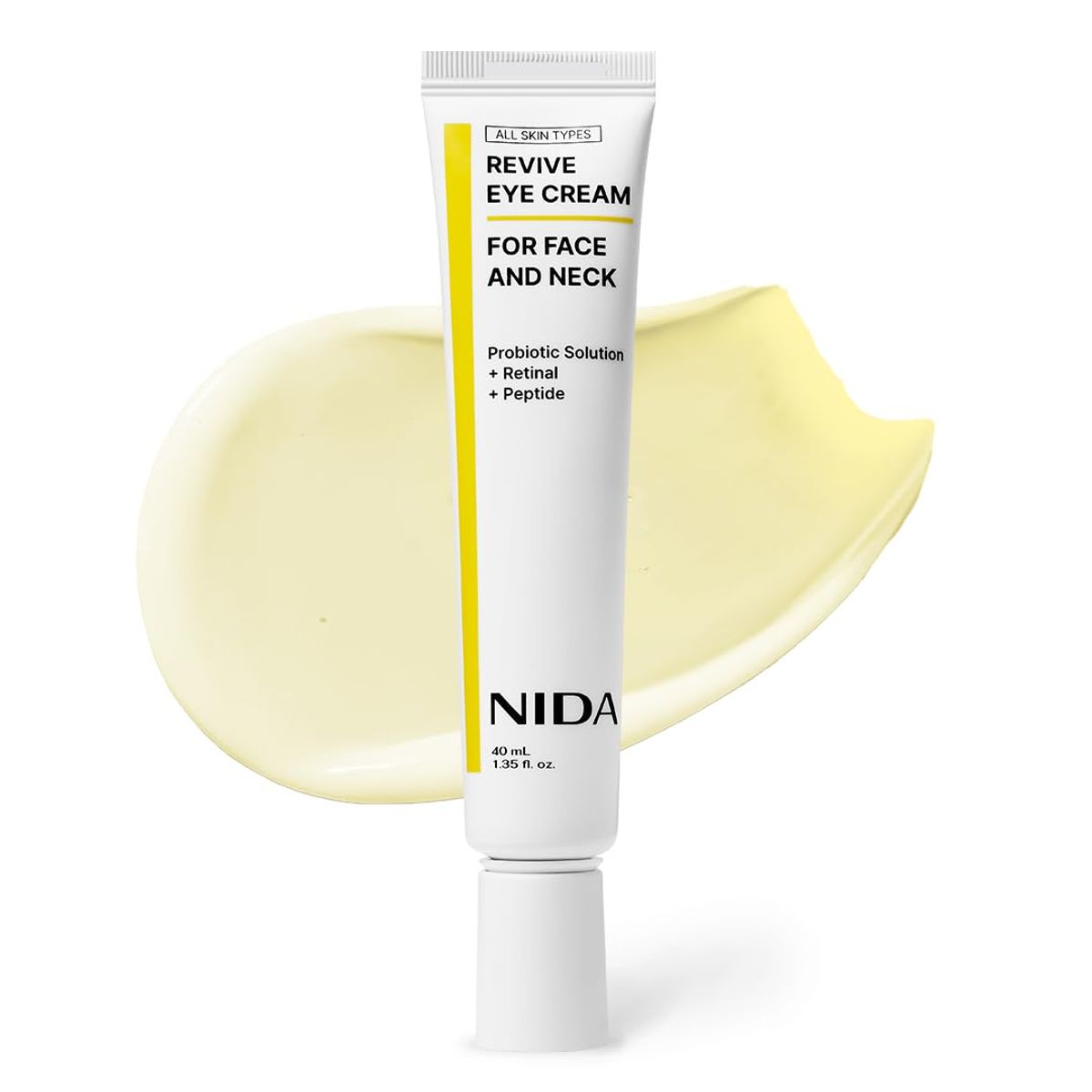 NIDA - Crema antiedad para contorno de ojos, rostro y cuello  NIDA Revive Eye Cream For Face and Neck
