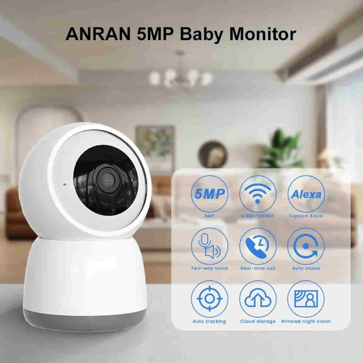 GENERICO - Monitor Para Bebé Cámara De Seguridad Inalámbrico 5mp-anran BELUG