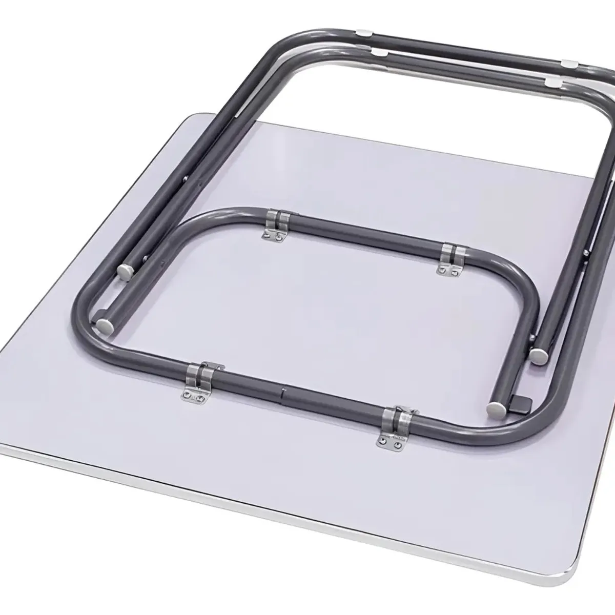 GENERICO - Mesa Plegable Cuadrada Portátil Tipo Madera 60cm x70cm