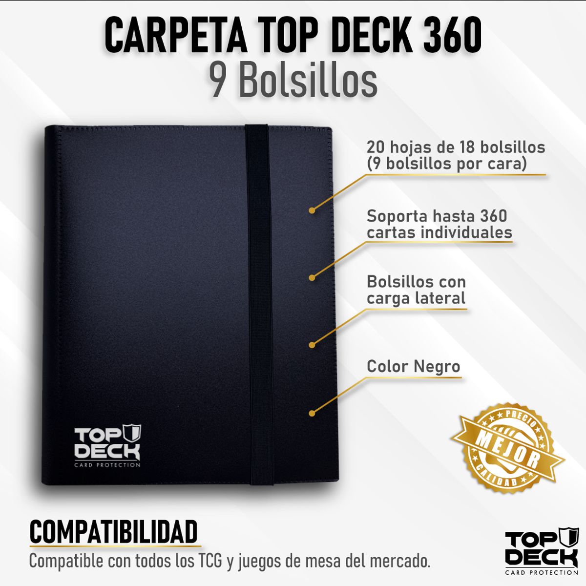 MITOS Y LEYENDAS - Carpeta Esencial - TOPDECK 360 color Negro