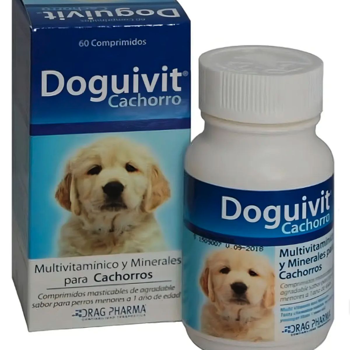 DRAG PHARMA - Doguivit Para Perro Cachorro Suplemento 60 comprimidos