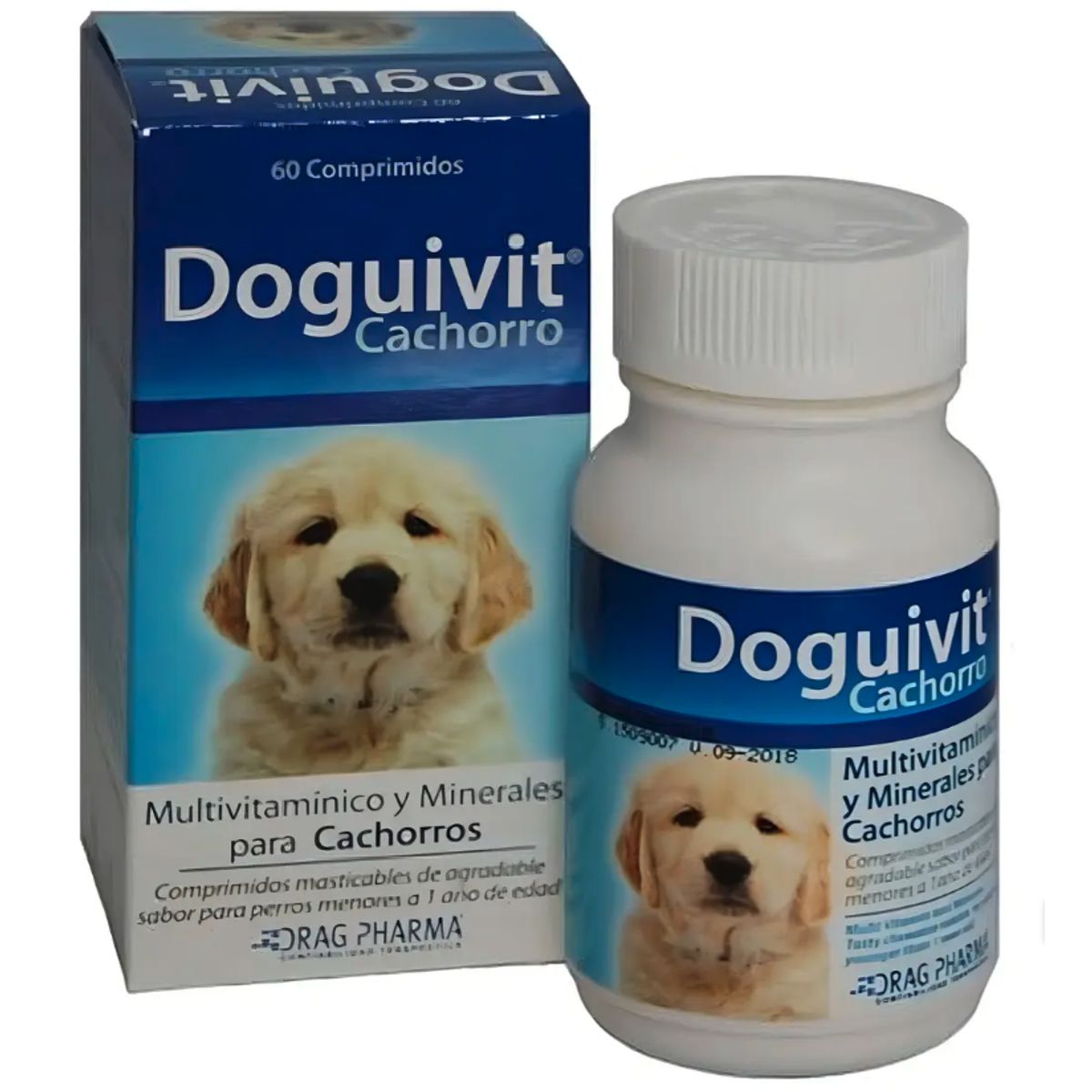 DRAG PHARMA - Doguivit Para Perro Cachorro Suplemento 60 comprimidos