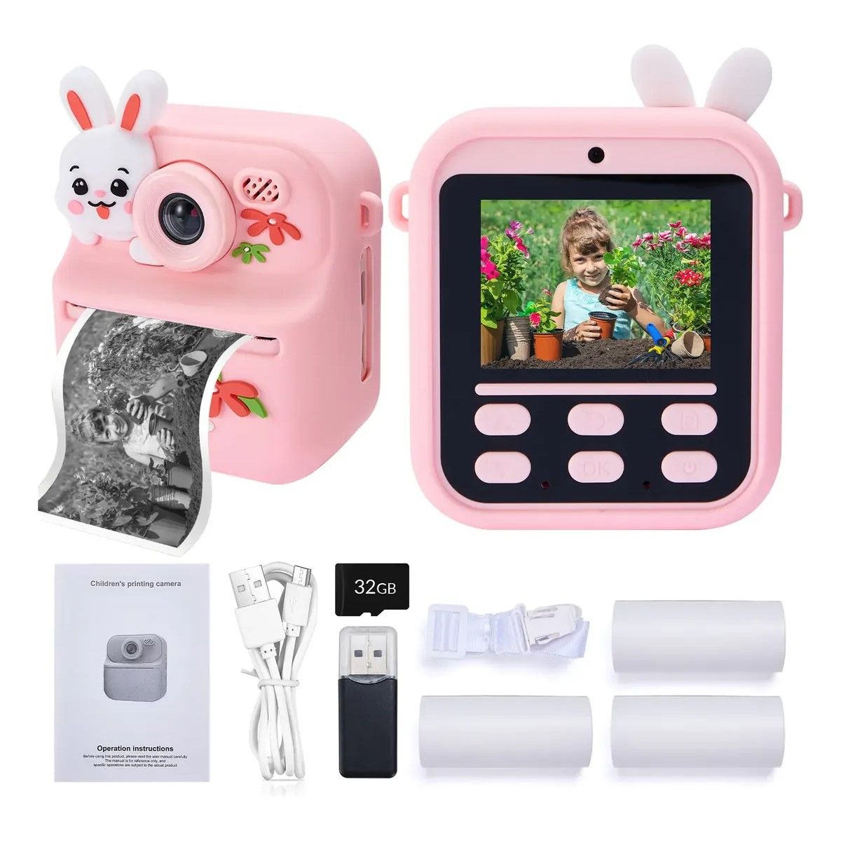 GENERICO - Cámara De Fotos Digital Para Niños Impresión Instantánea BELUG