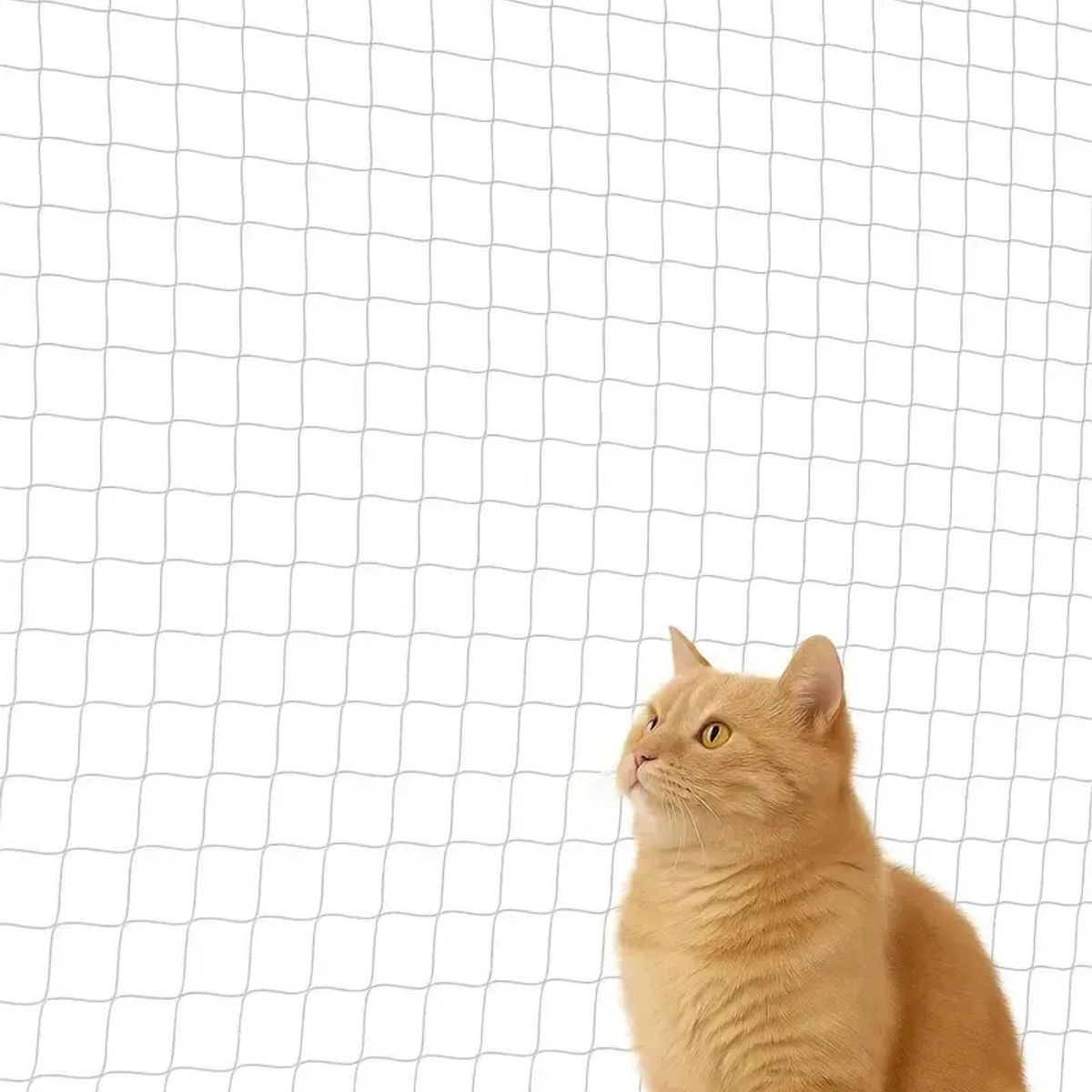 GENERICO - x2 Malla Balcón Mascotas 8x3 M Nailon Transparente Alta Resistente Vitrineon Protección Gatos Balcón