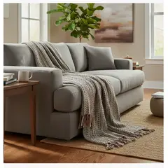 GENERICO - Manta Decorativa Tejida Para Sofá O Pie De Cama 130x180 Cm