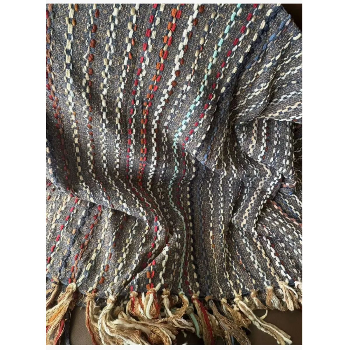 GENERICO - Manta Decorativa Tejida Para Sofá O Pie De Cama 130x180 Cm