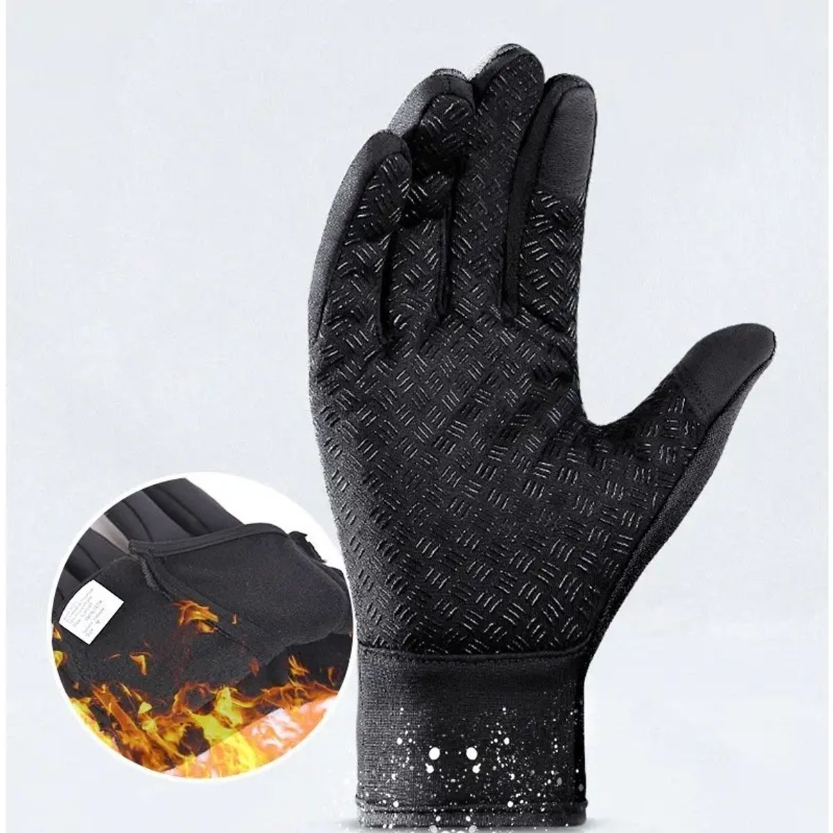 NO LOGO - Guantes Invierno Lixada Impermeable Pantalla Táctil Ciclismo