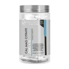WELLNESS FACTOR - Calcio, Magnesio, Citrato Zinc + Vit D (90 tabs)
