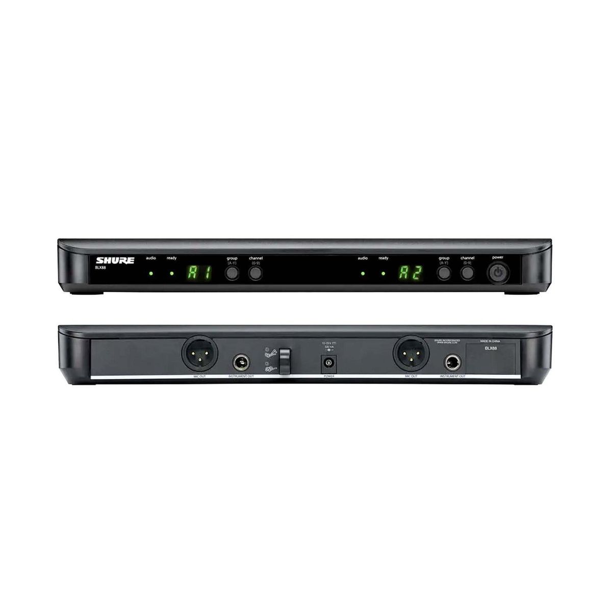 SHURE - Shure BLX188CVL Sistema de Presentador Doble Inalámbrico con Micrófonos de Solapa