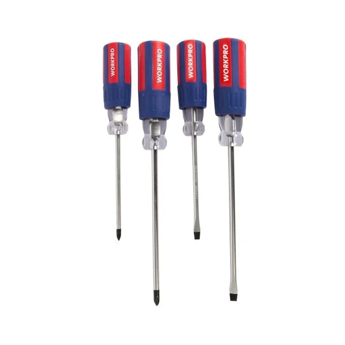 GENERICO - JGO ATORNILLADORES AISLADOS 4 PZS WORKPRO