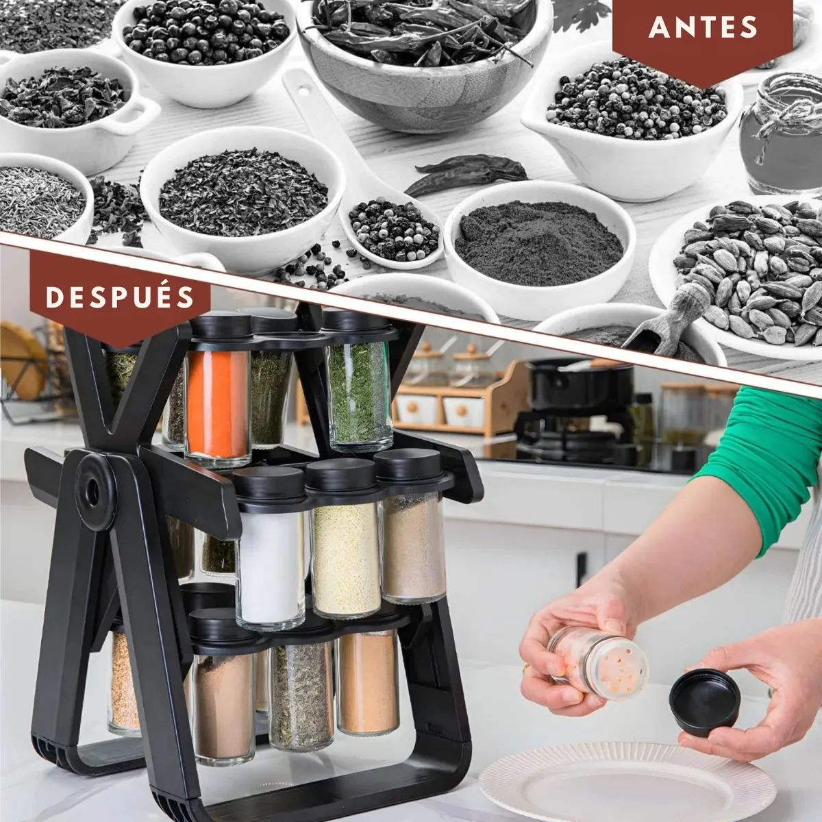 MOVI - Organizador de condimentos Giratorio 360° - Organización y Estilo