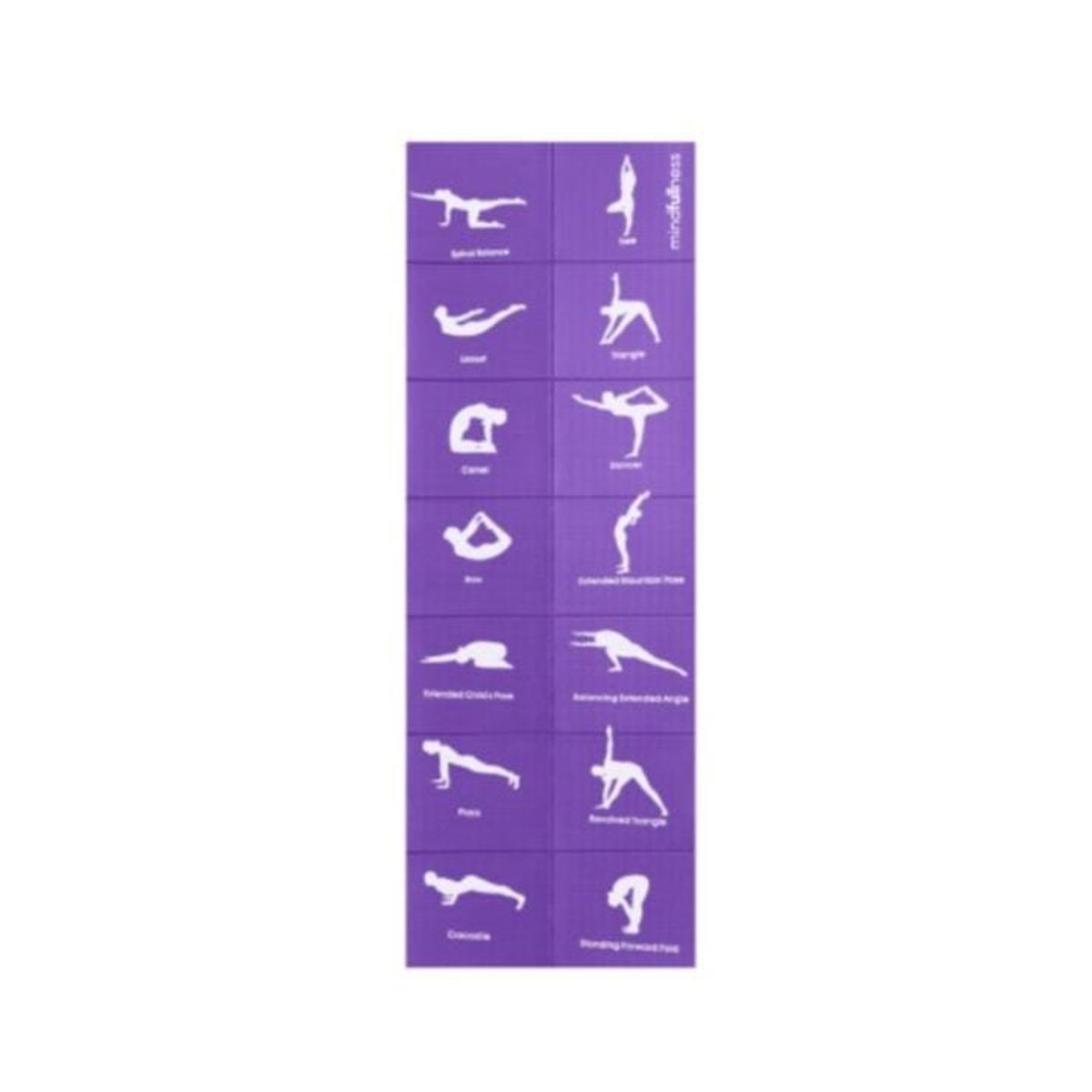 GENERICO - mat para yoga plegable 6mm 173x61cm  morado plegable minfullness