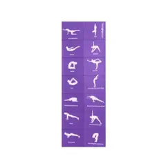 GENERICO - Mat para yoga plegable 6mm 173x61cm morado plegable minfullness
