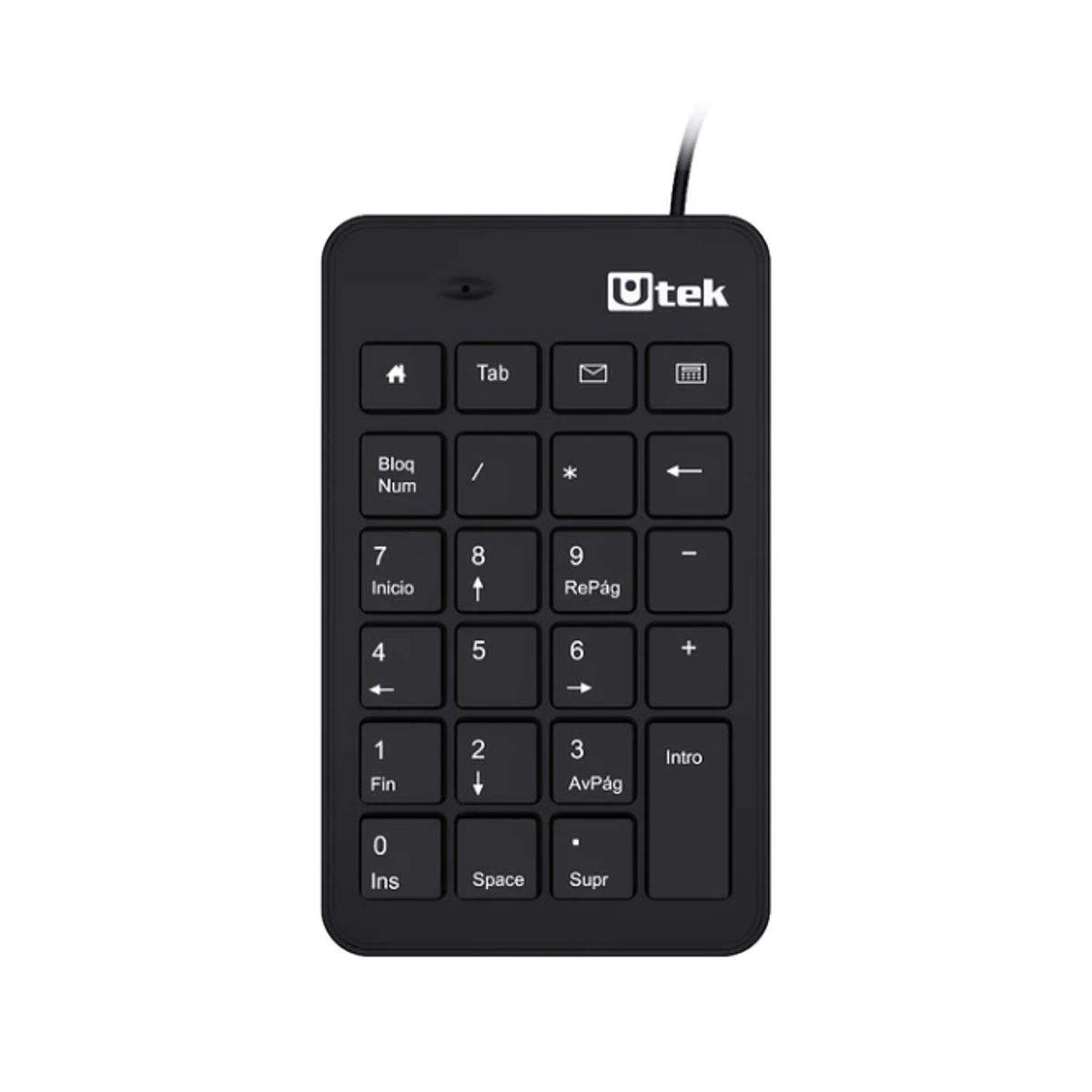 UTEK - Teclado numérico USB multimedia 23 botones Utek UT-KBN700U