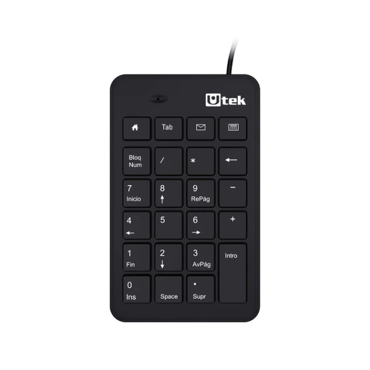 UTEK - Teclado numérico USB multimedia 23 botones Utek UT-KBN700U