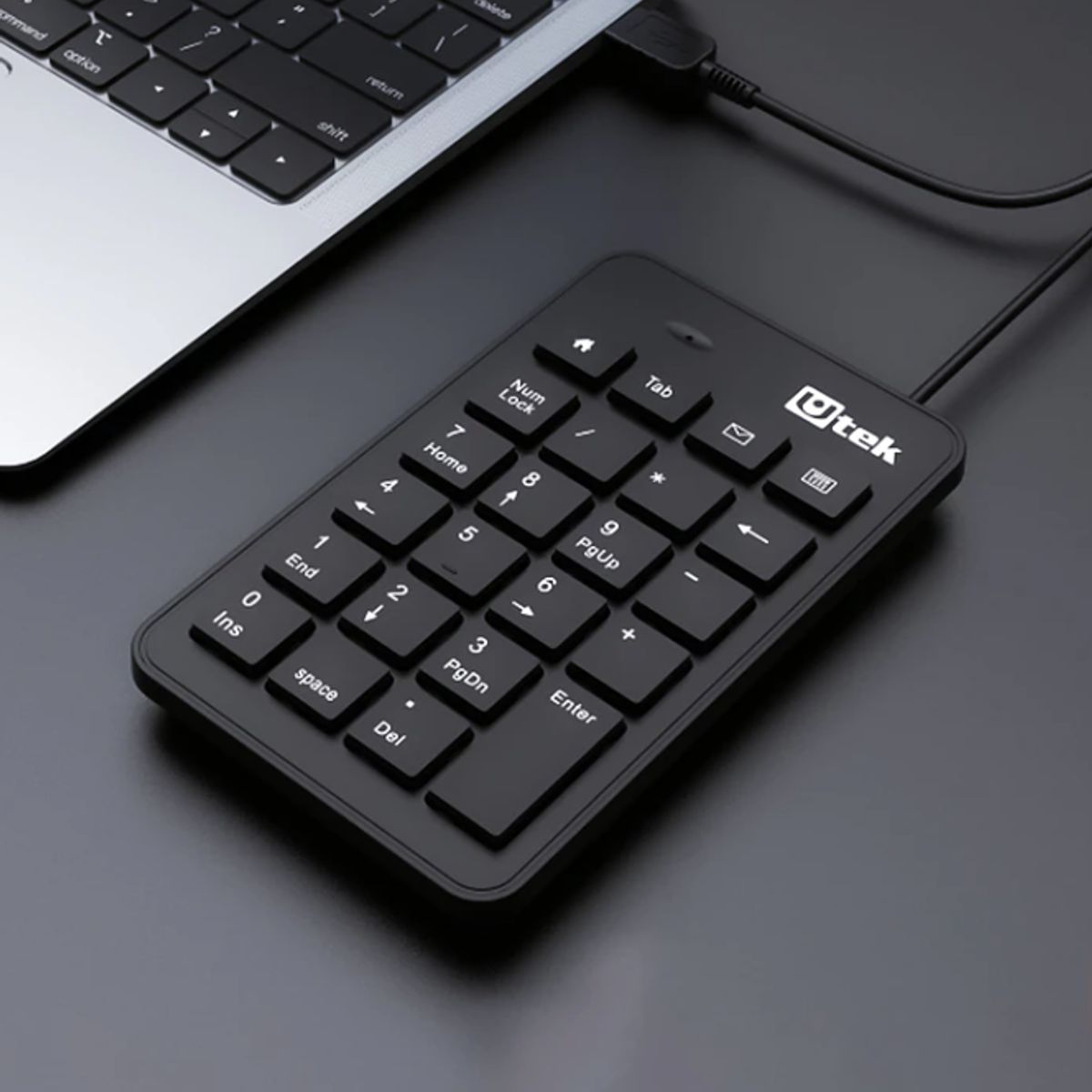 UTEK - Teclado numérico USB multimedia 23 botones Utek UT-KBN700U