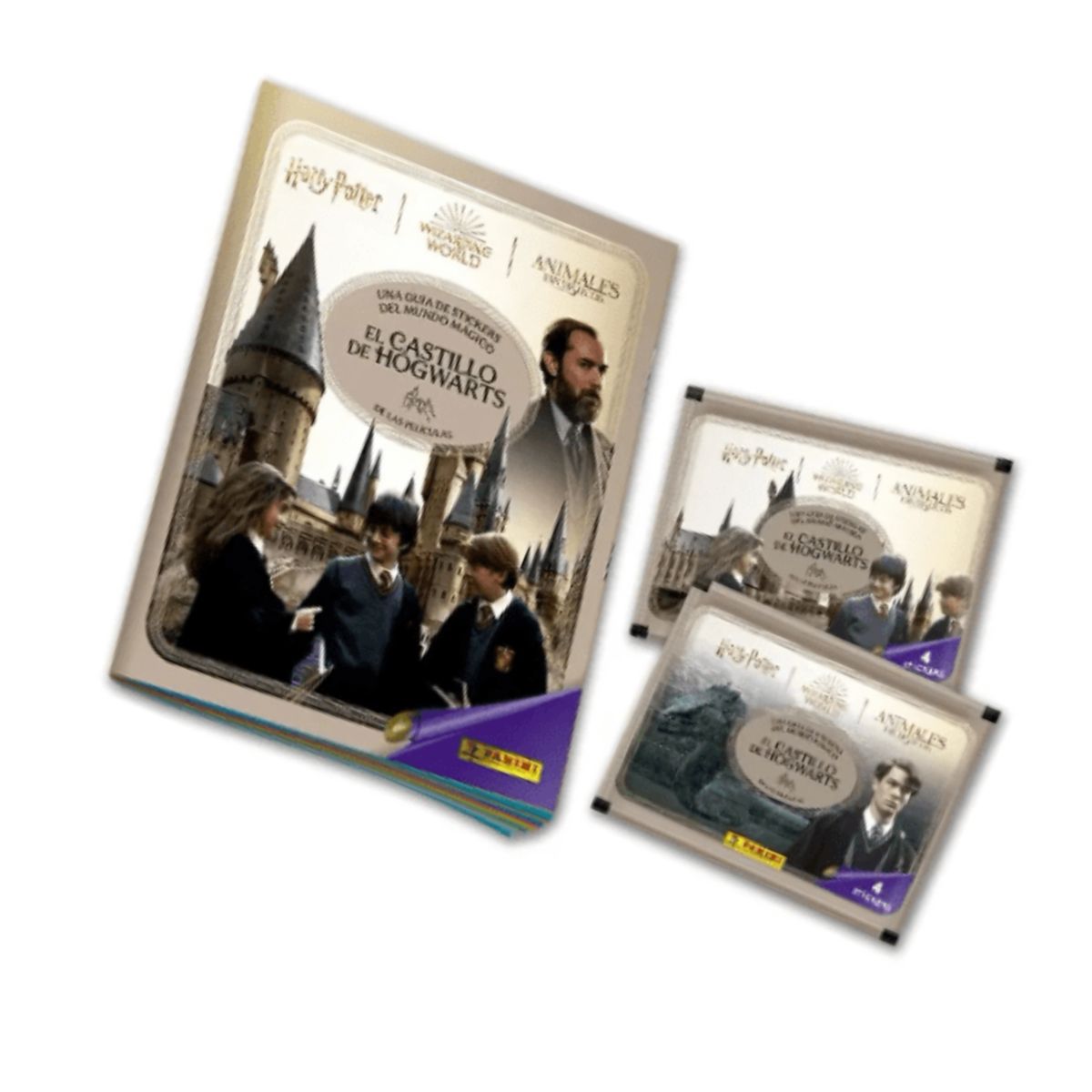 PANINI - ÁLBUM TAPA BLANDA HARRY POTTER EL CASTILLO DE HOGWARTS + 40 SOBRES
