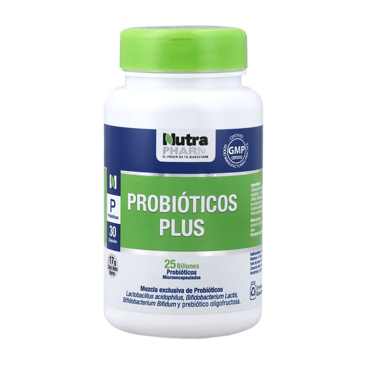 NUTRAPHARM - PROBIOTICOS PLUS x 30 Cápsulas