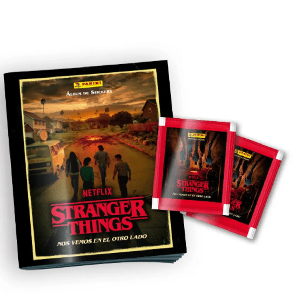 PANINI - ÁLBUM TAPA BLANDA STRANGER THINGS – NOS VEMOS EN EL OTRO LADO + 40 SOBRES