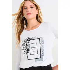 ASH - Polera Focalizada Mujer Crudo