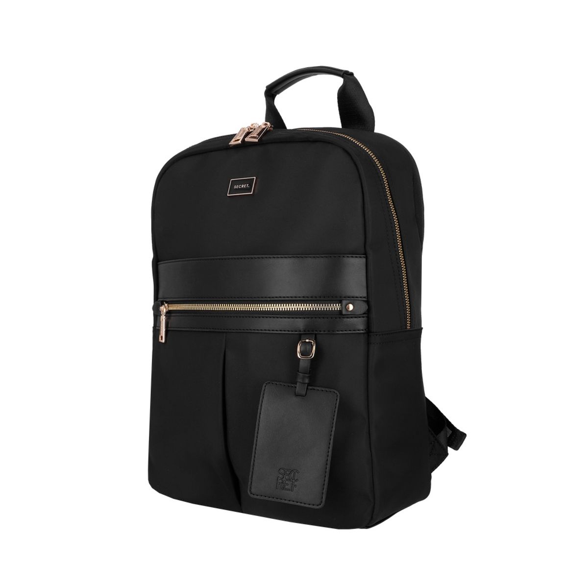 SECRET - Mochila Notebook 14" Secret Lucerna Extra Grande Textil Negro ST6