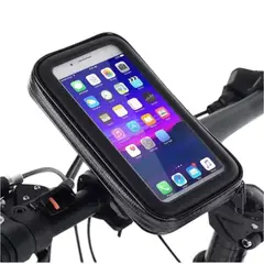 GENERICO - Soporte Impermeable para Celular de Bicicleta Moto Universal hasta 6.5”