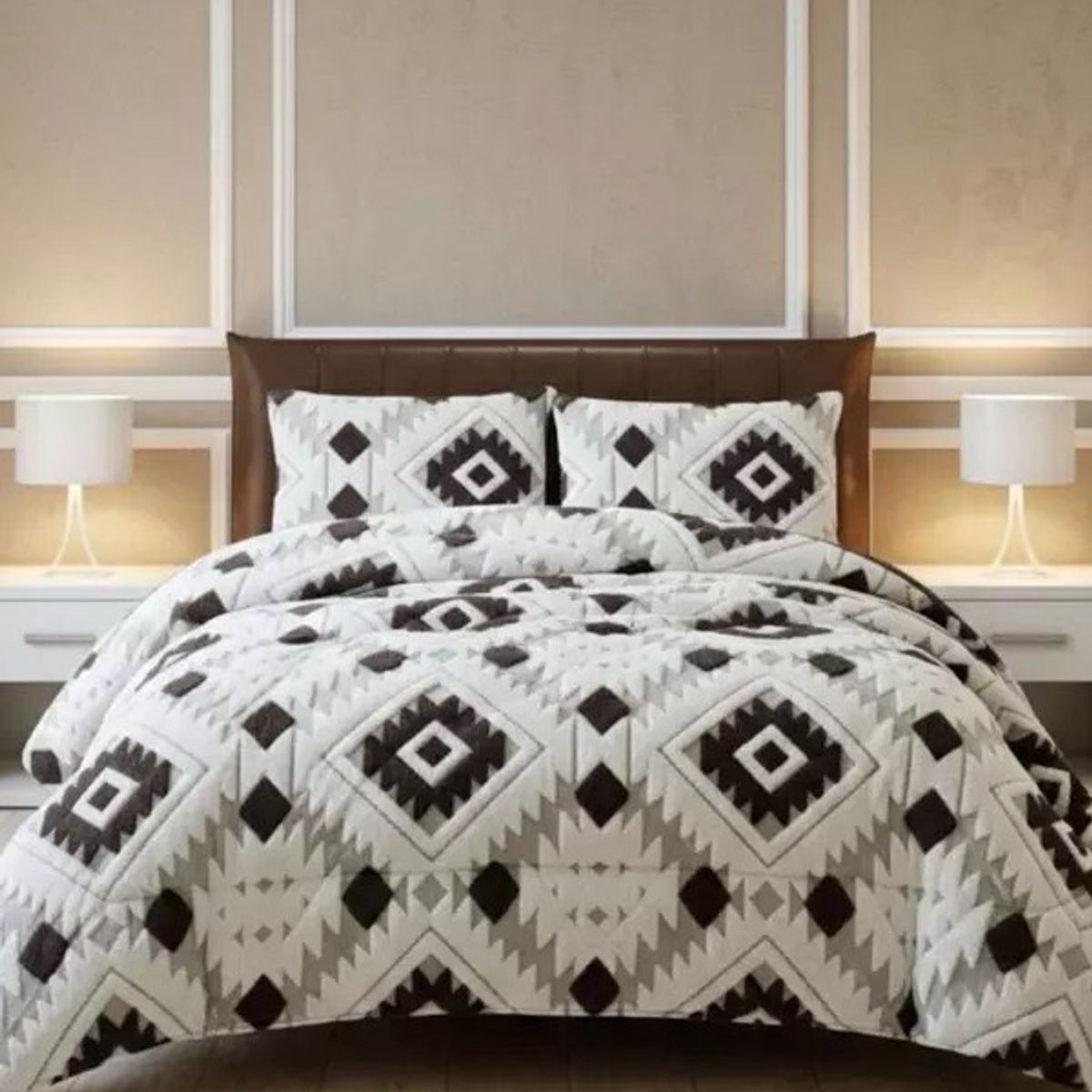 GENERICO - COBERTOR DE INVIERNO  SHERPA JACQUARD CUTTING DE ALGODON