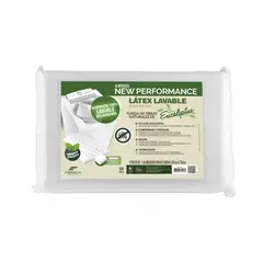 KEYHOME - Almohada Ecologica 59x39x12 Cm Latex Eucaliptos Lavable