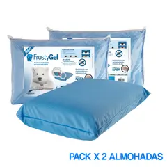KEYHOME - Pack x2 Almohadas 50X70 Cm Extravisco Frostygel