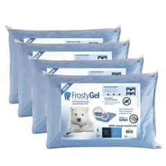 KEYHOME - Pack x4 Almohadas 50X70 Cm Extravisco Frostygel