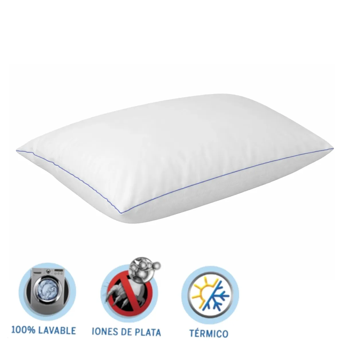 KEYHOME - Pack x4 Almohadas 50x70 Cm Ice&Warm