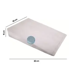 KEYHOME - Almohada Antireflujo Baby Impermeable 60x80x15 Cm