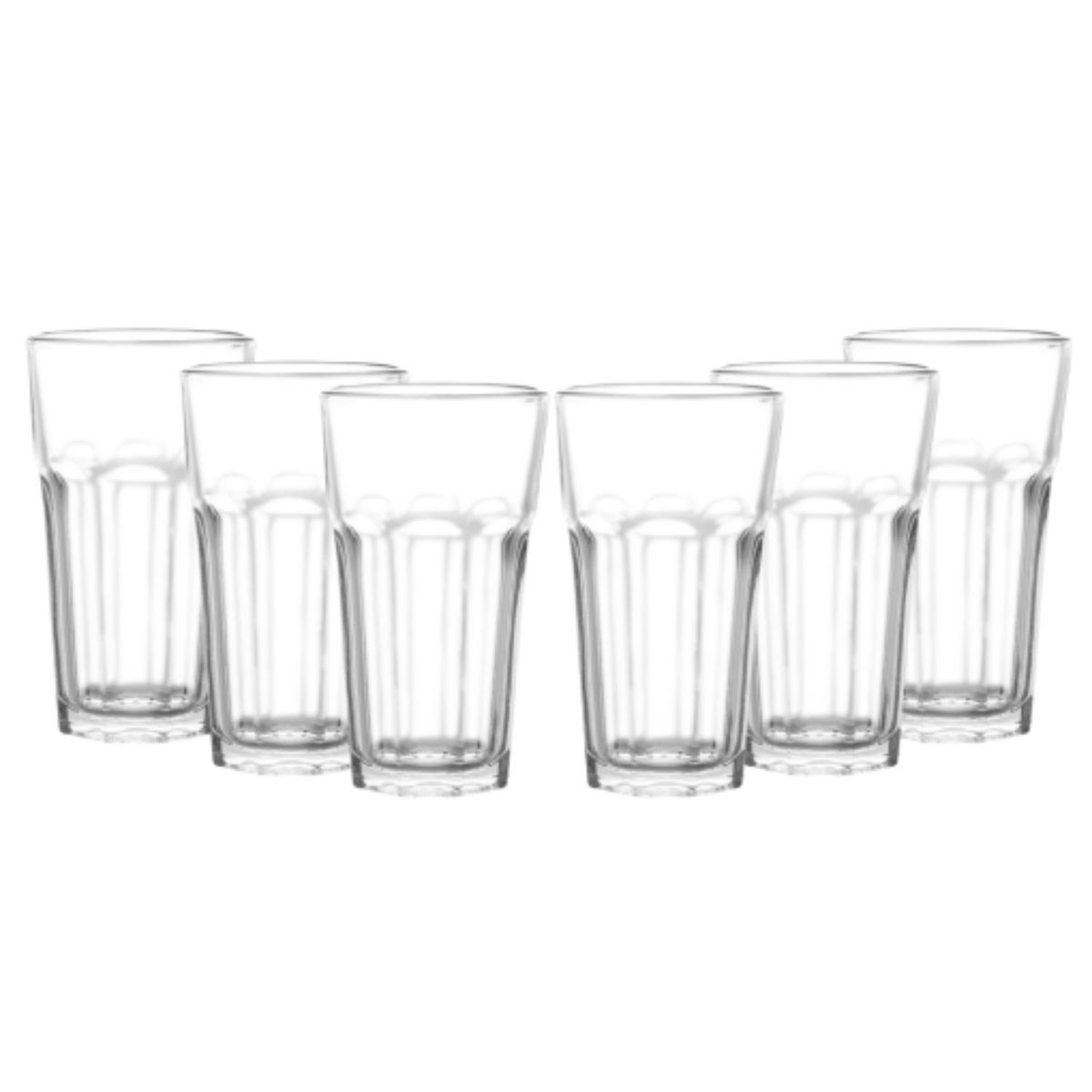 ALLEGRA - Set 6 Vasos Altos de Vidrio 437ml Chicago Allegra