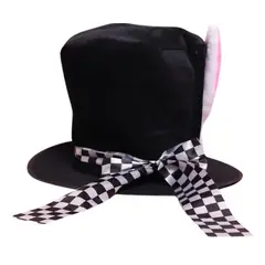 GENERICO - SOMBRERO O GORRO CON OREJAS CONEJO LOCO DE ALICIA